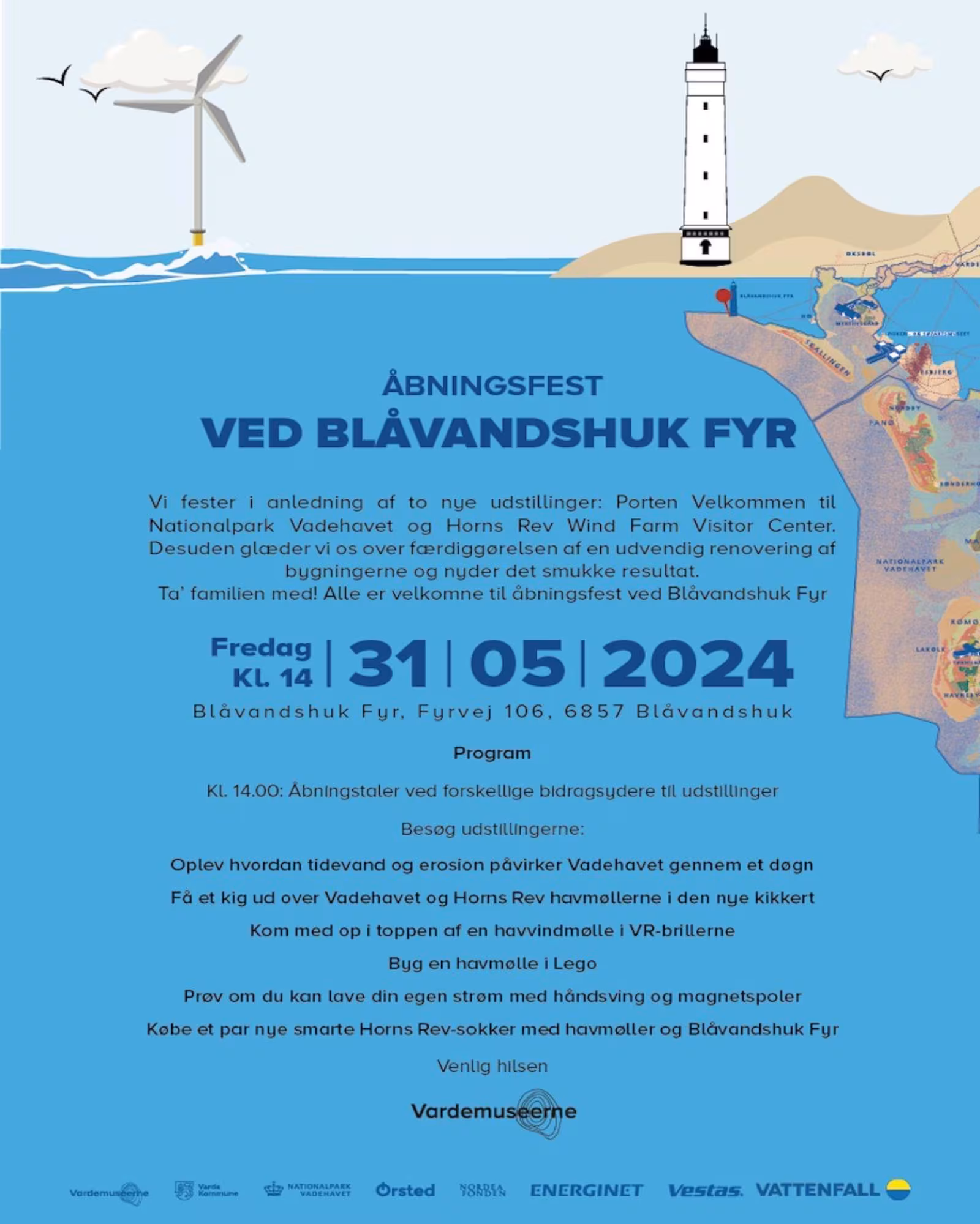 Åbningsfest  ved blåvandshuk fyr