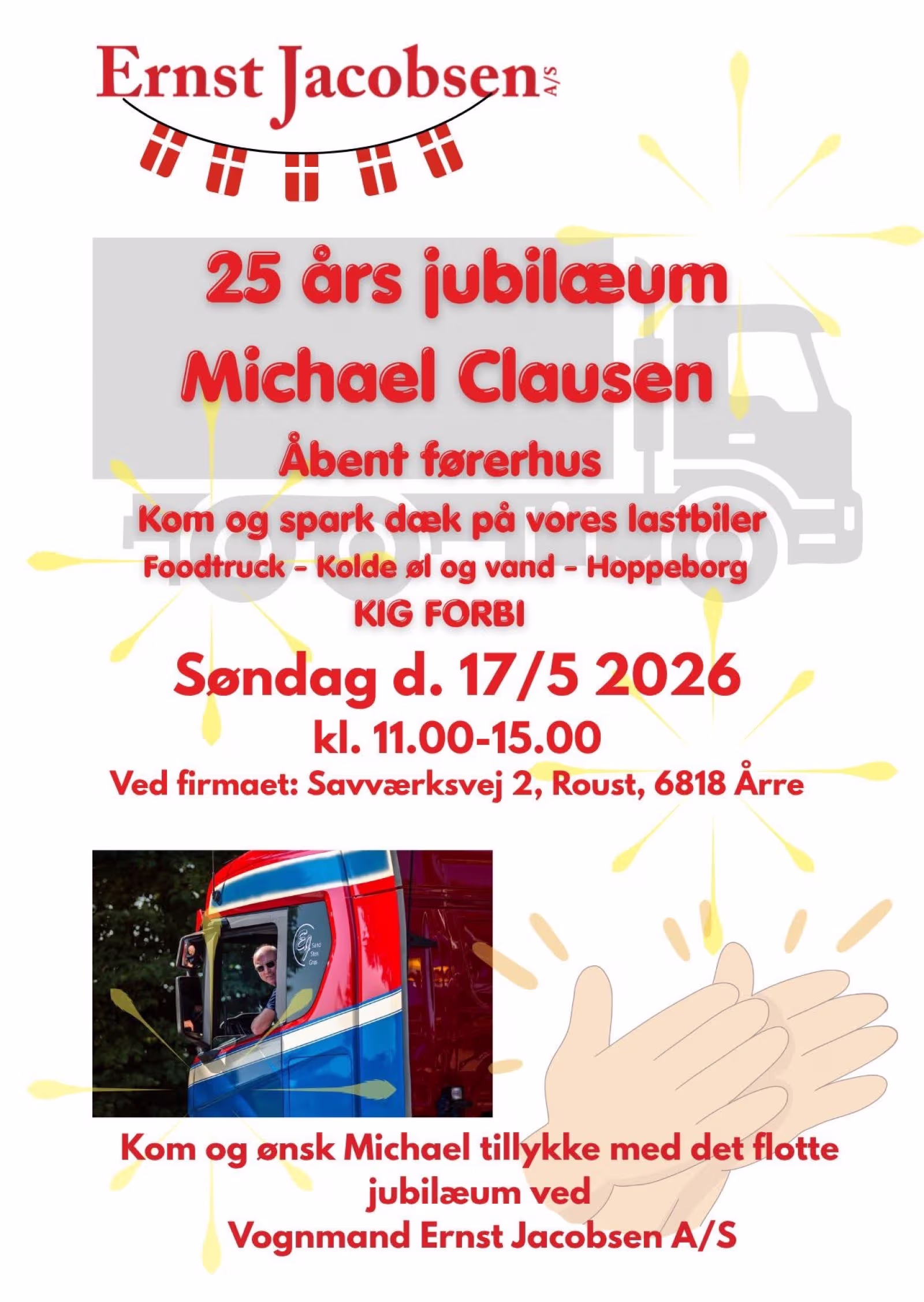 Åbent hus og jubilæum hos Ernst Jacobsen