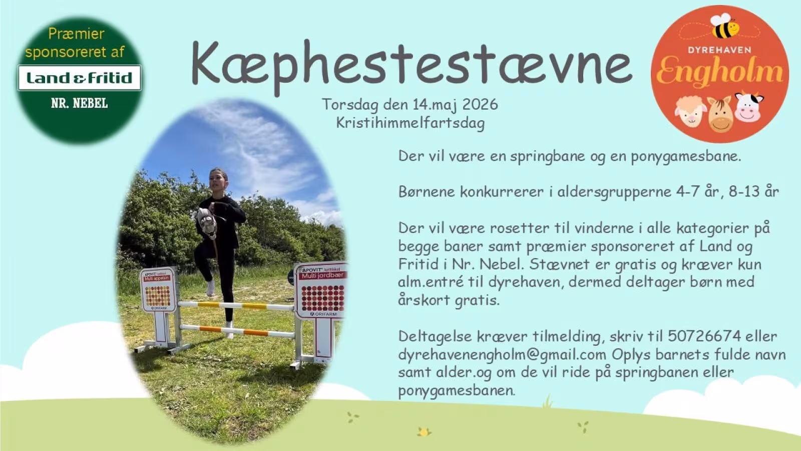 Kæphestestævne med præmier og sjov