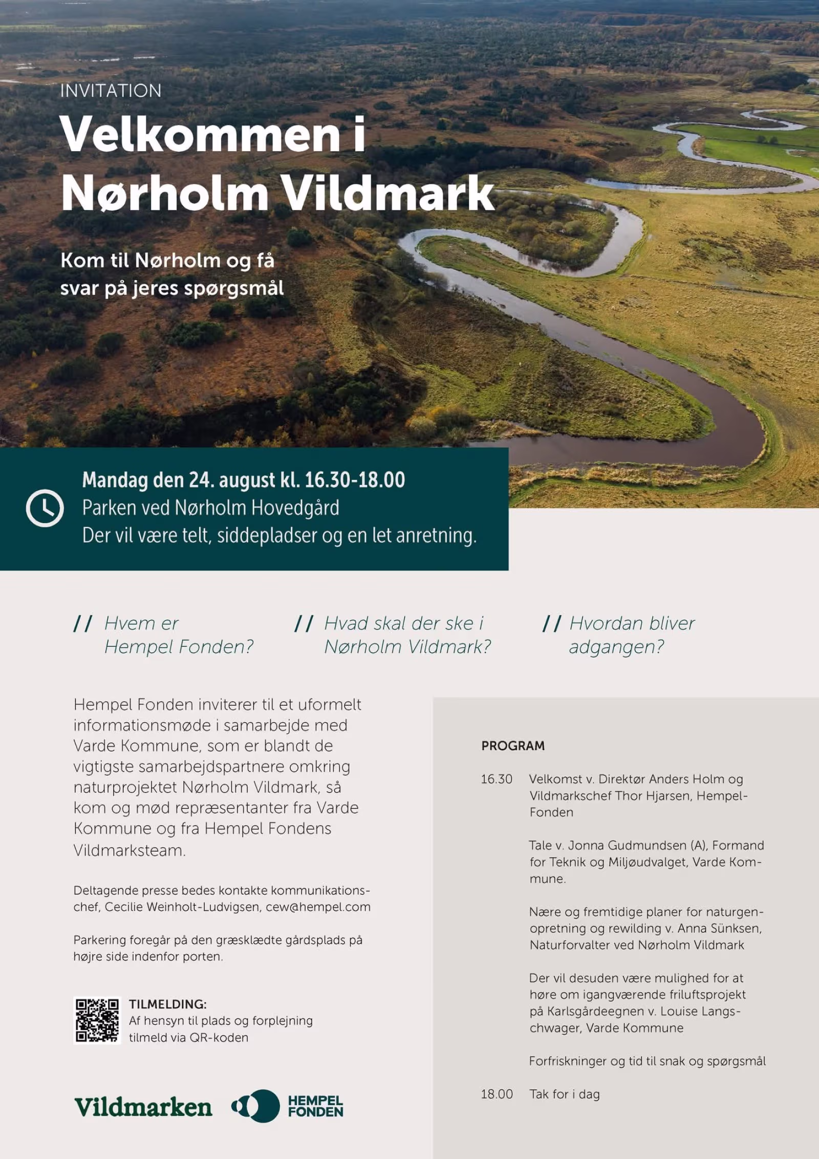 Invitation - velkommen i Nørholm Vildmark