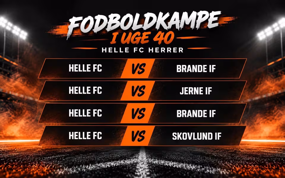 Fodboldkampe i uge 40 Helle FC Herrer