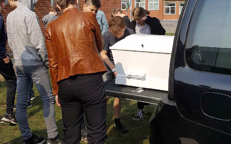 Ansager Skole har op til påske haft emneuge om døden