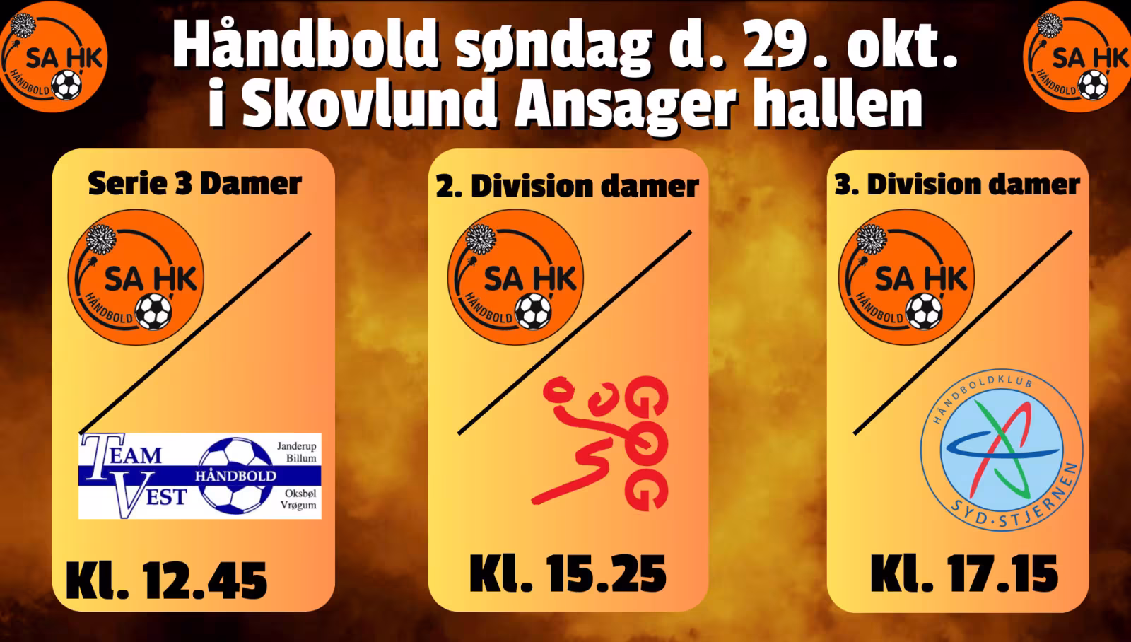 Håndbold søndag d. 29. oktober