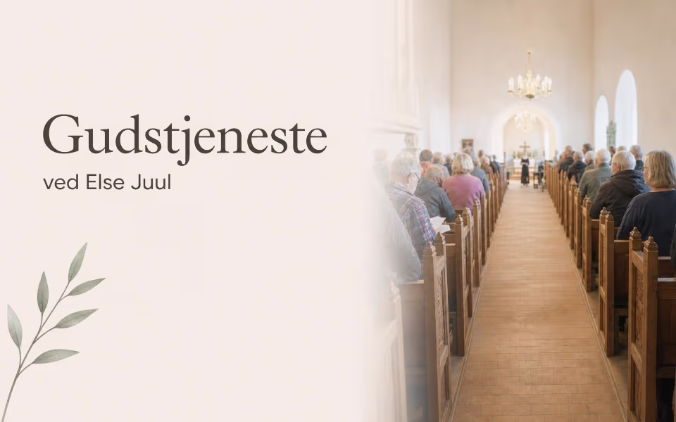 Gudstjeneste ved Else Juul