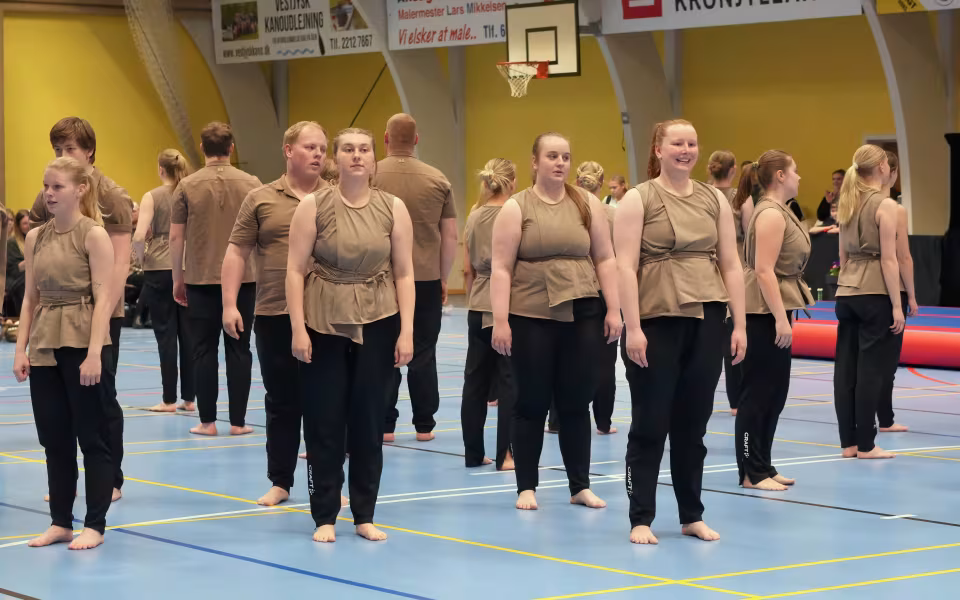 Gymnastikopvisning 2025 i Skovlund-Ansager Hallen