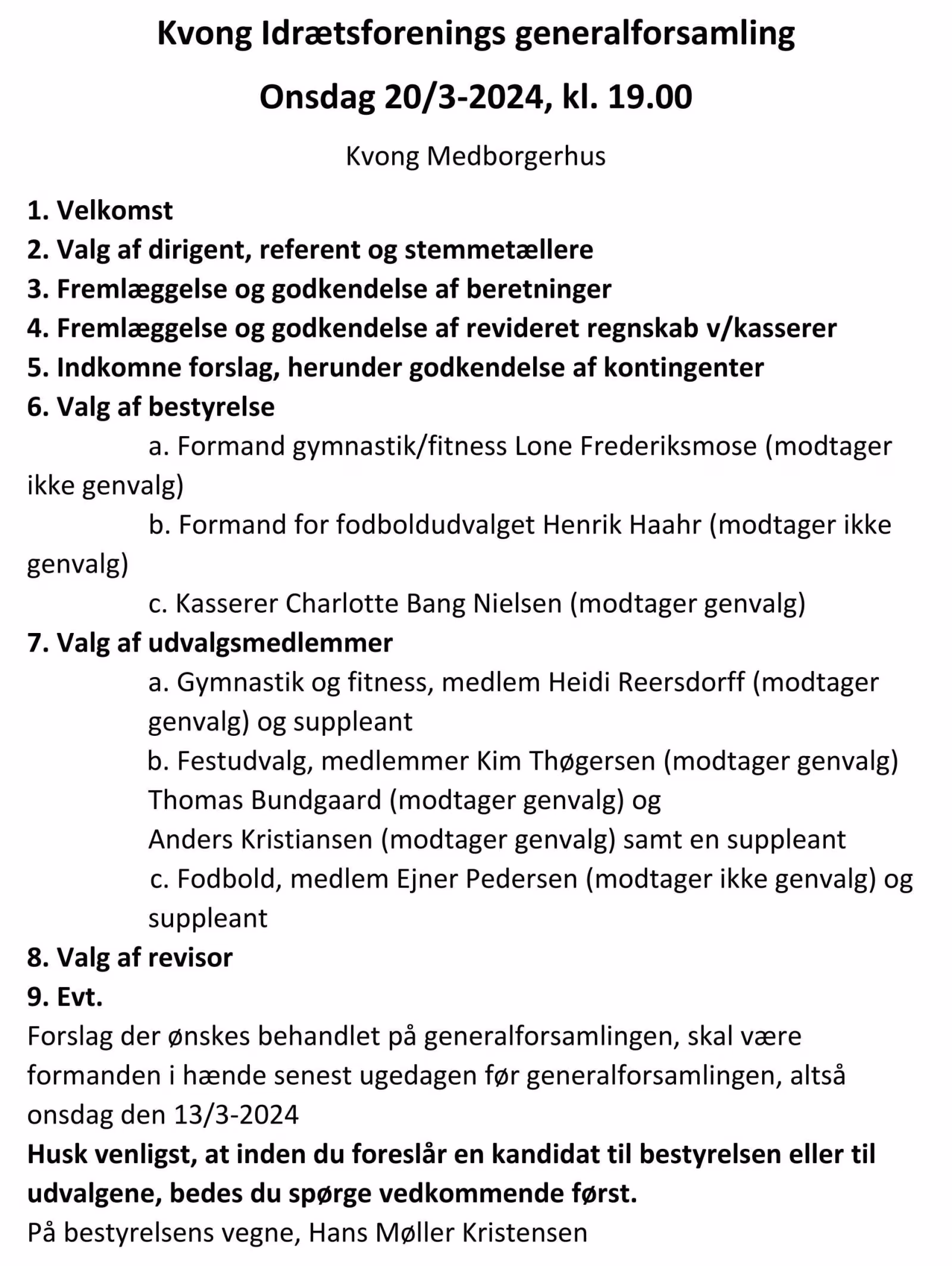Generalforsamling