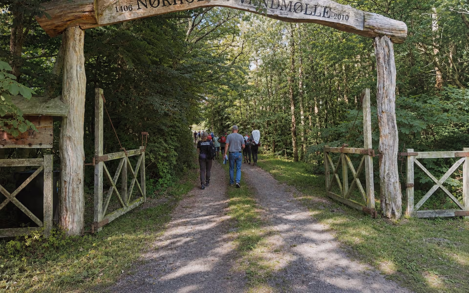 Indgangsportal til Nørholm Vandmølle