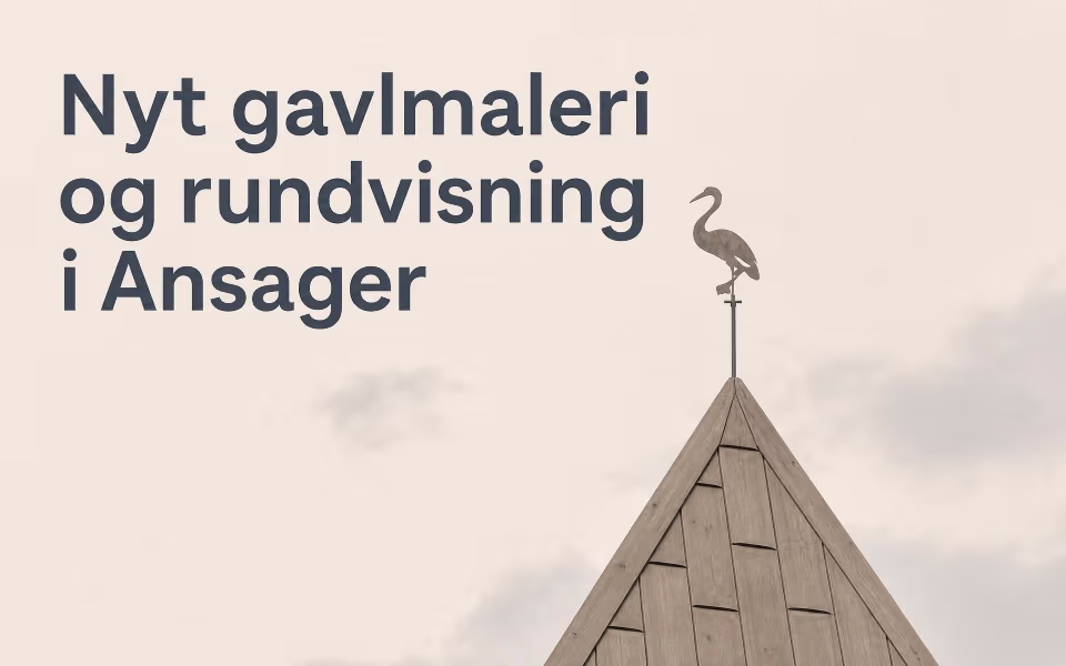 Nyt gavlmaleri og rundvisning i Ansager