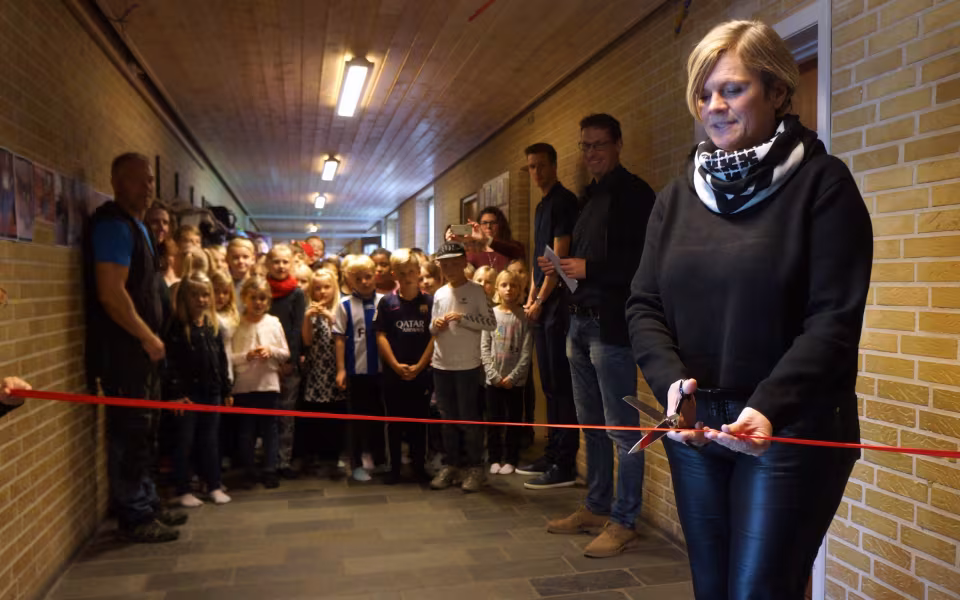 Ansager skole indvier nyt billedkunstlokale