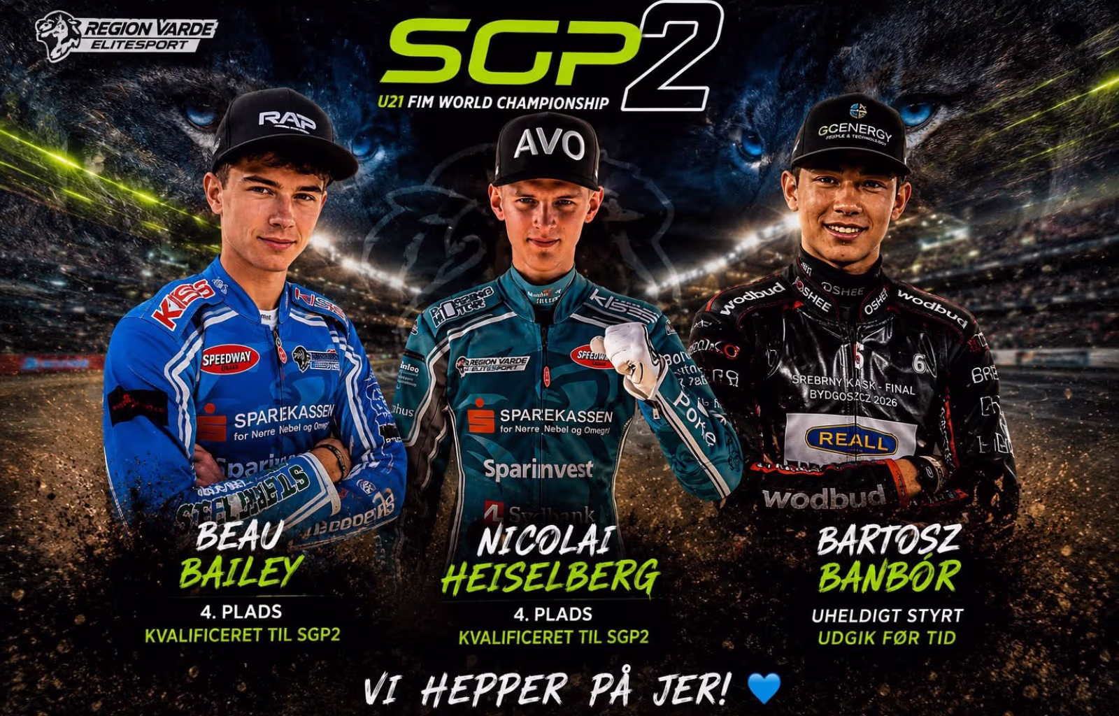To RVE-talenter klar til SGP2