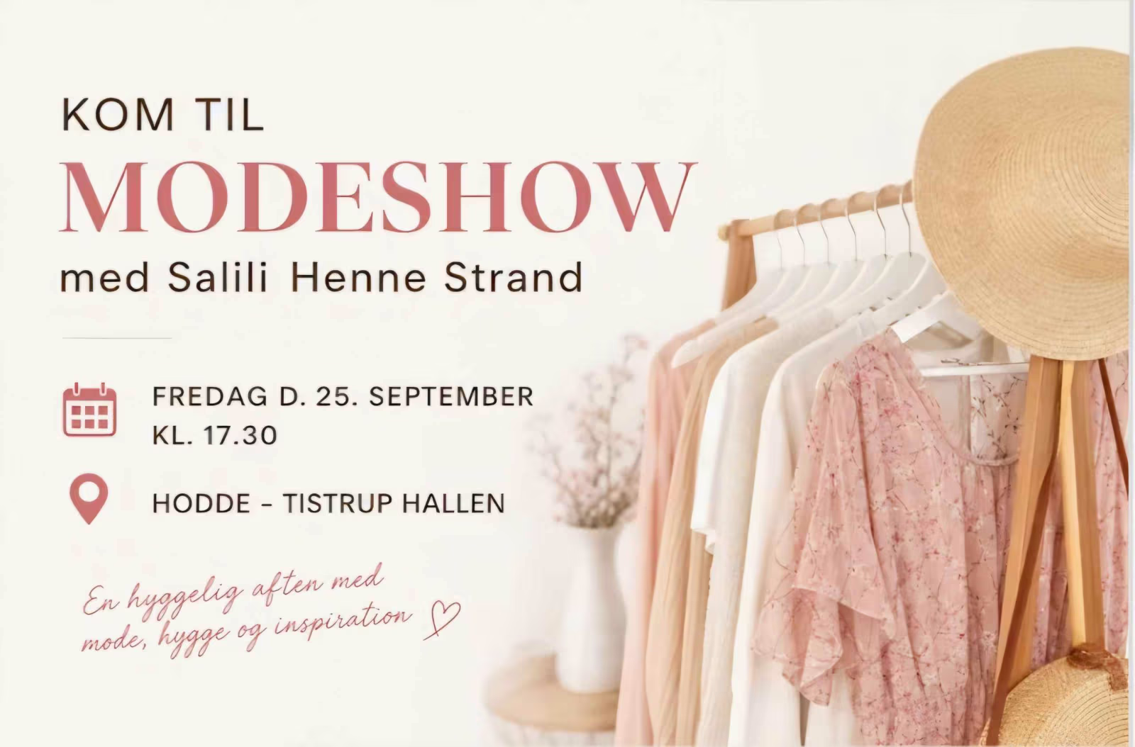 Kom til modeshow med Salili Henne Strand i Hodde - Tistrup Hallen!