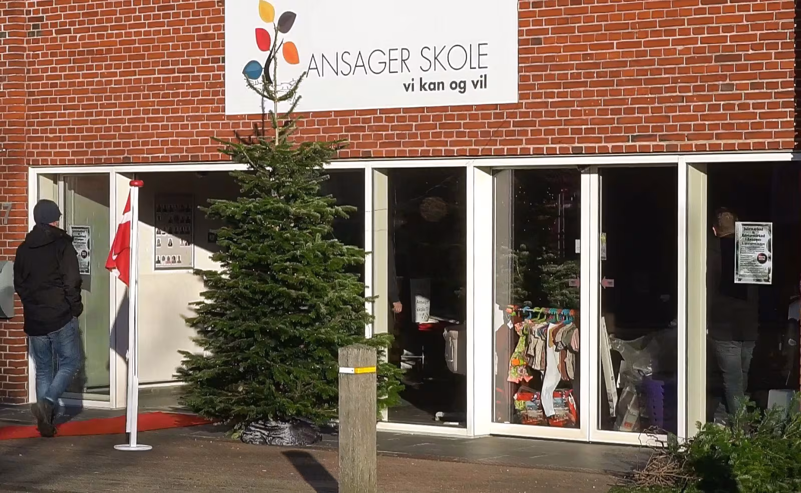 I efteråret holdt vi for første gang på julemarked på Ansager Skole.
