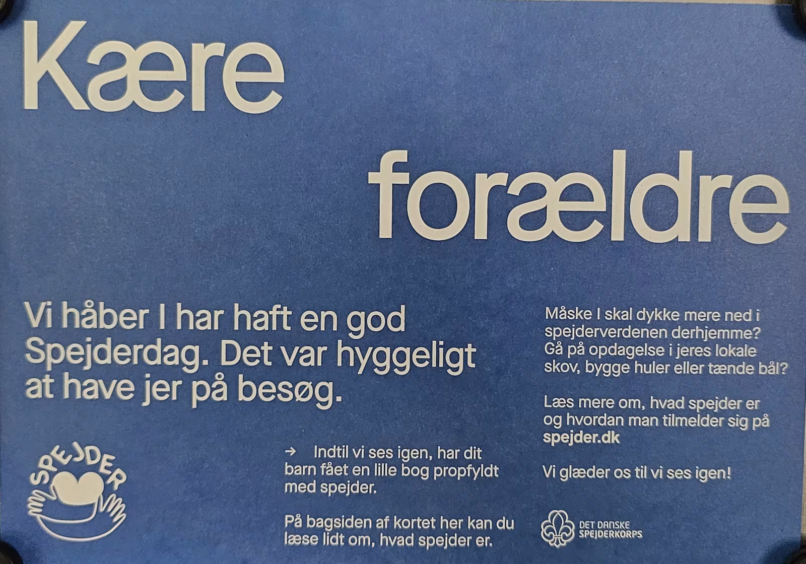 Spejderdag i Danmark, det var der også hos Ølgod Spejderne