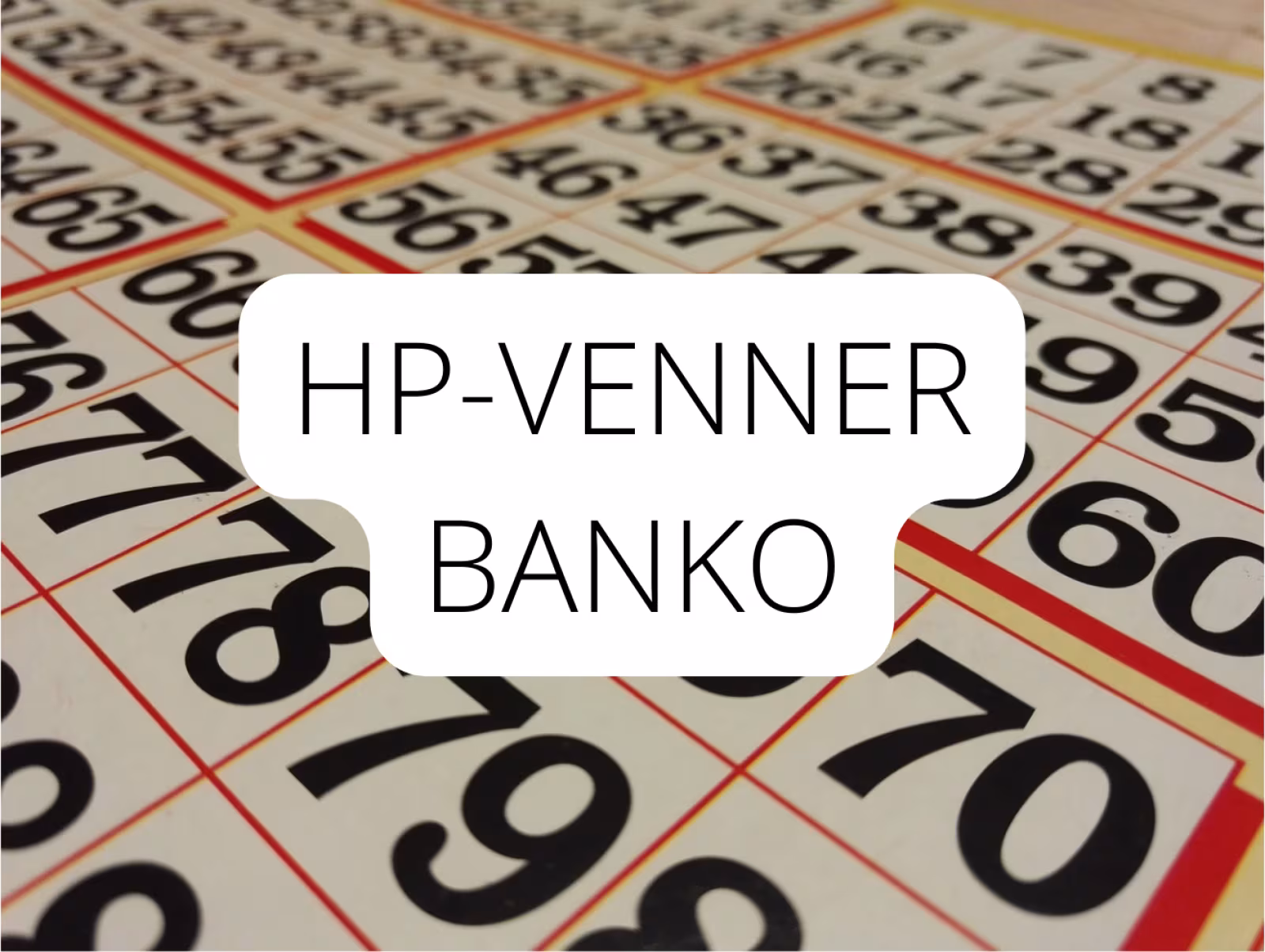 Banko den 20. oktober - HP Venner