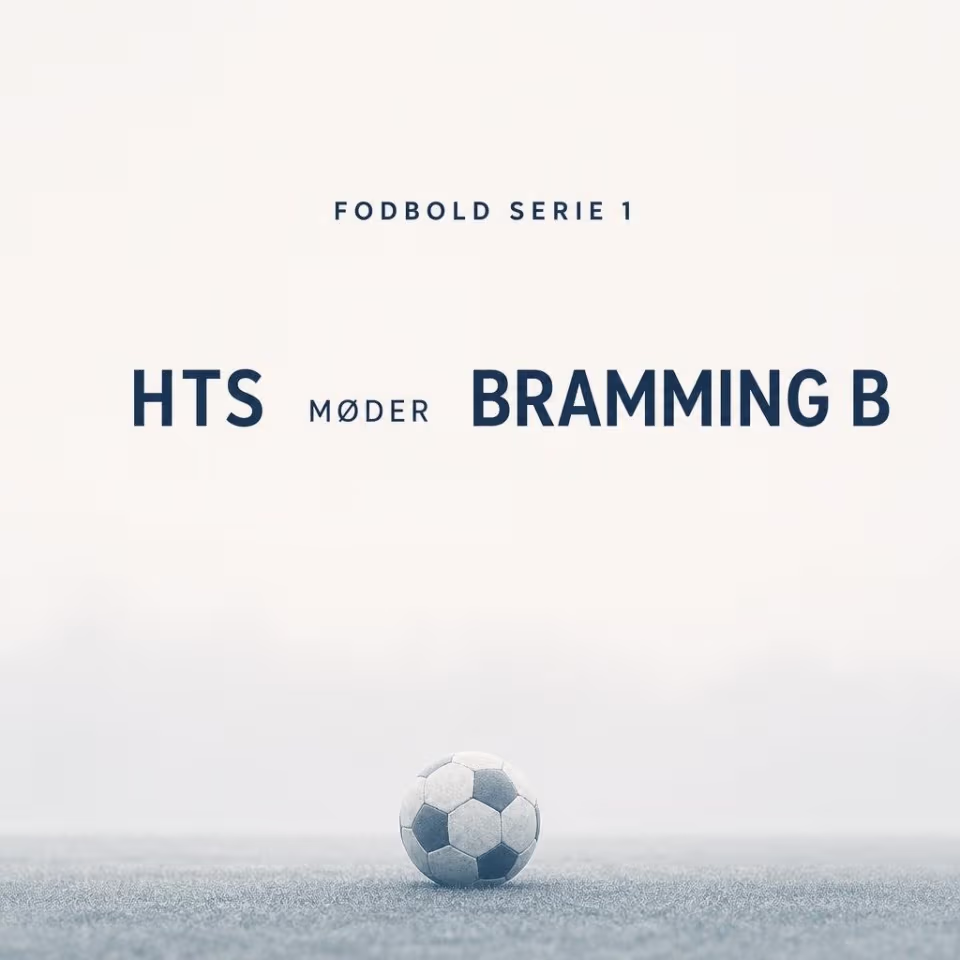 Fodbold serie 1. HTS møder Bramming B