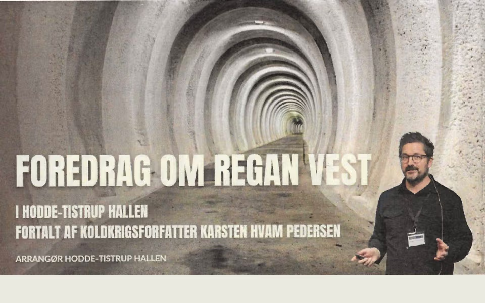 Foredrag om Regan Vest - Fortalt af koldkrigsforfatter Karsten Hvam Pedersen