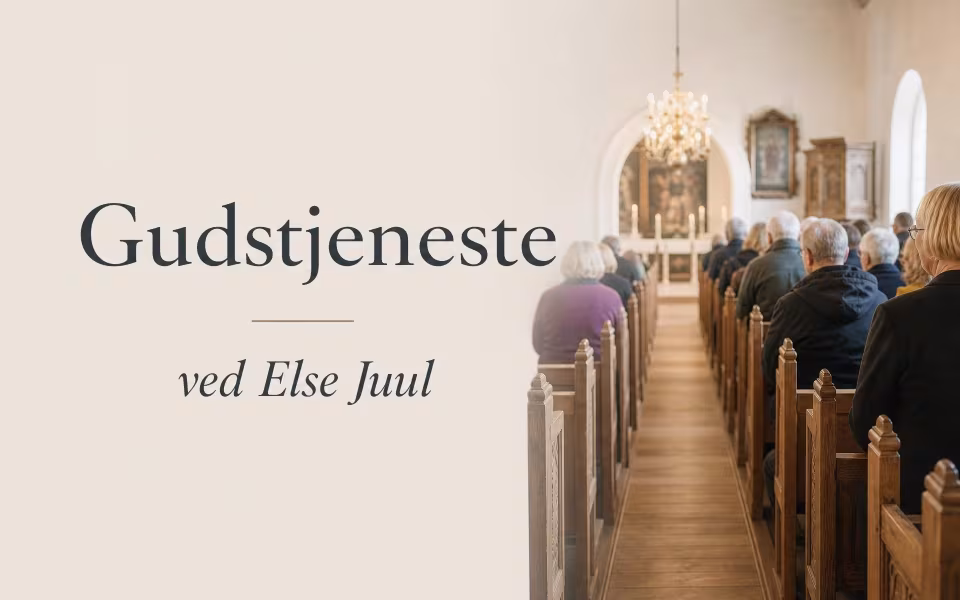 Gudstjeneste ved Else Juul