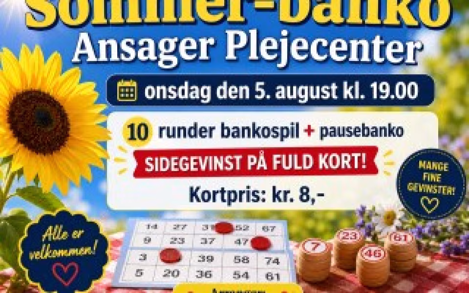 Bankoaften med 10 runder på Ansager Plejecenter