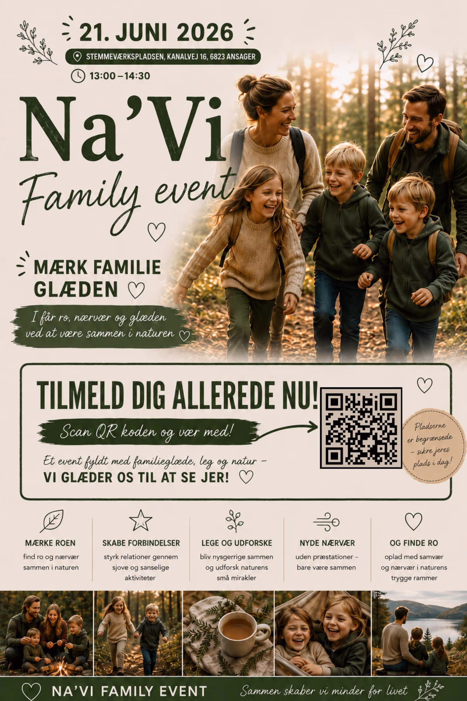 Familieevent skal skabe nærvær i naturen