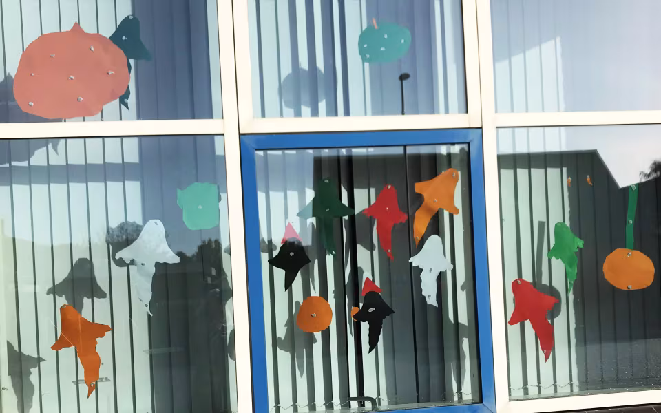 Optakt til halloween på Ansager skole