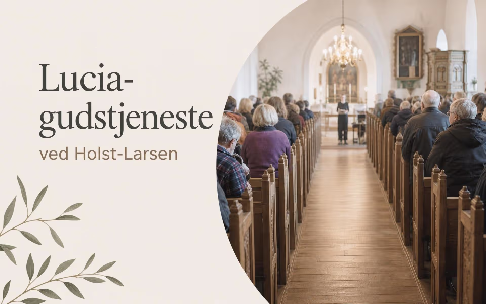 Lucia-gudstjeneste ved Holst-Larsen