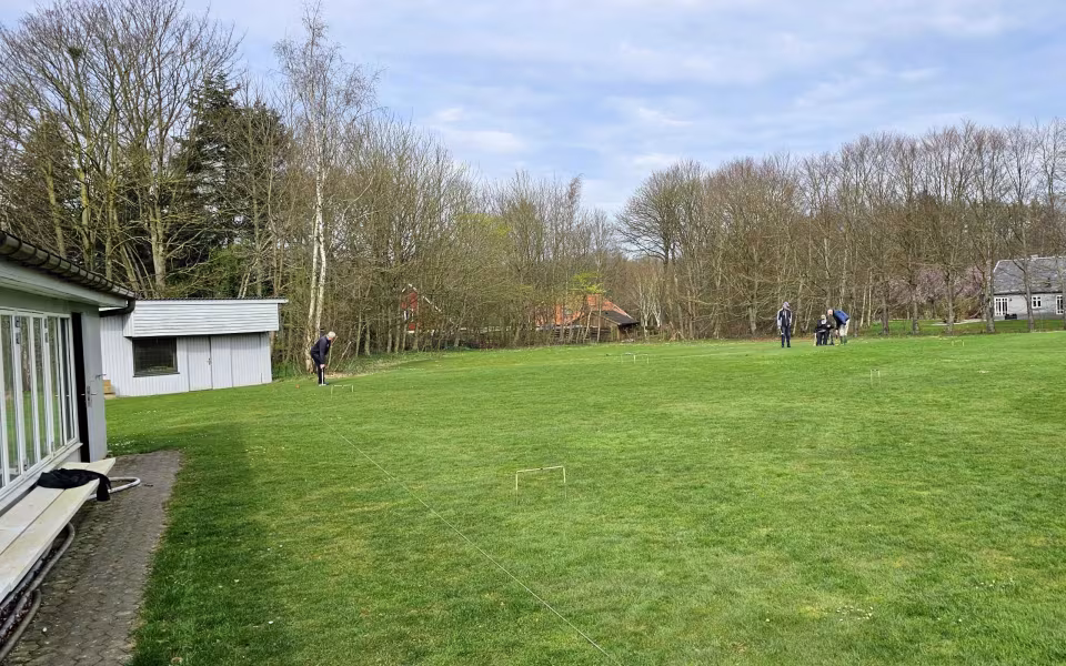 Tistrup Krocket og Krolfklub har omkring 50 medlemmer.