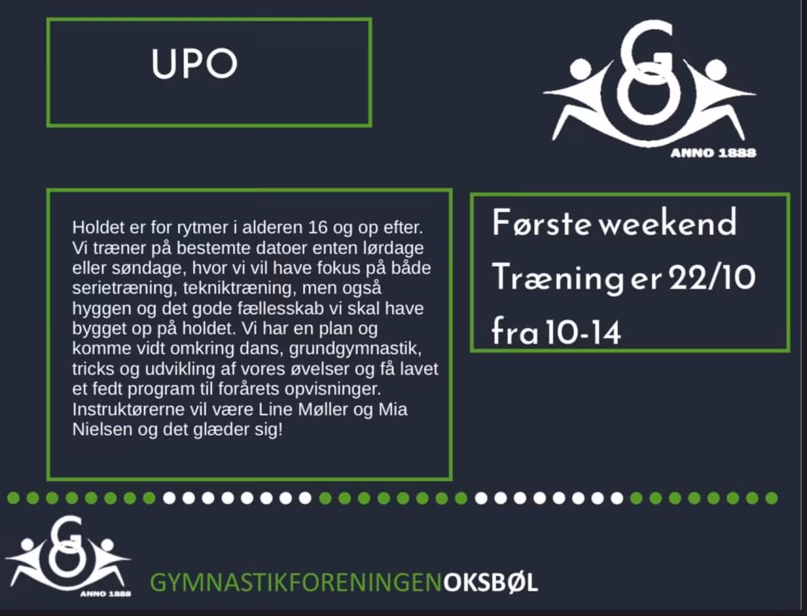 UOP går i gang på søndag