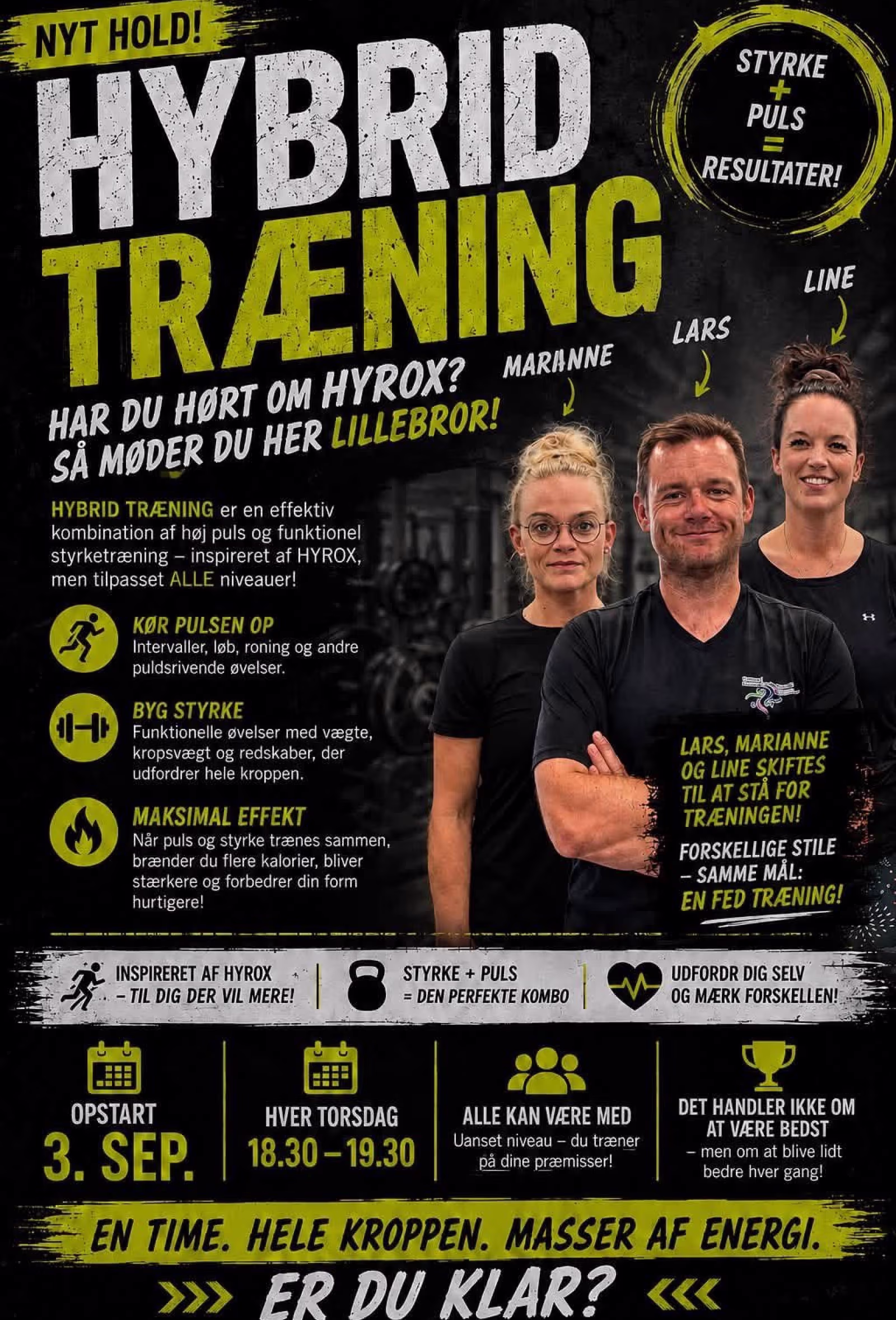 Træn stærkere sammen fra september