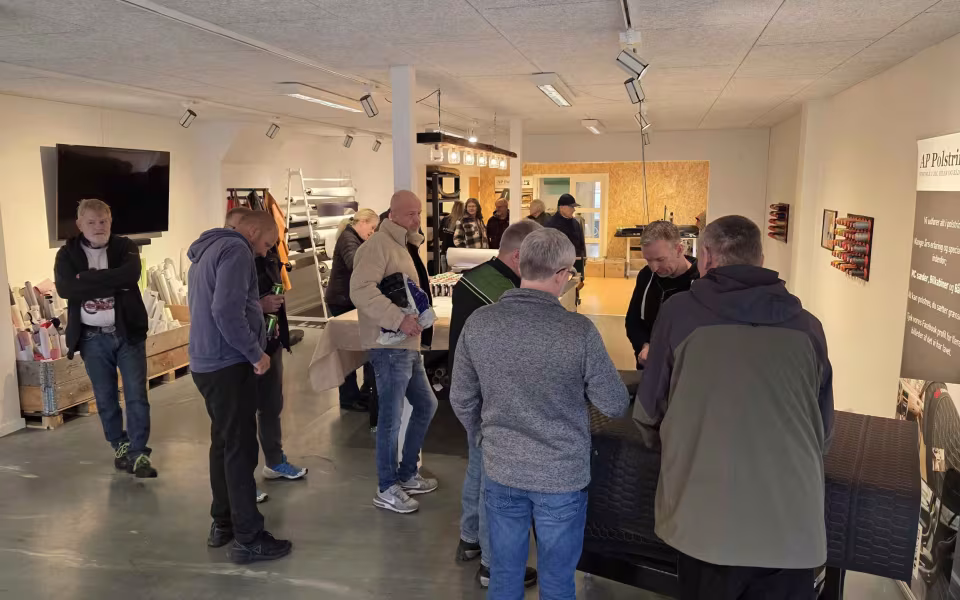 Stor interesse ved åbent hus hos AP Polstring