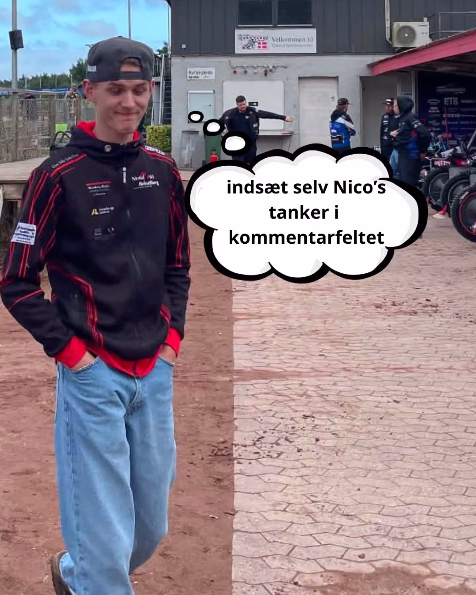 Regn stopper speedway i Fjelsted