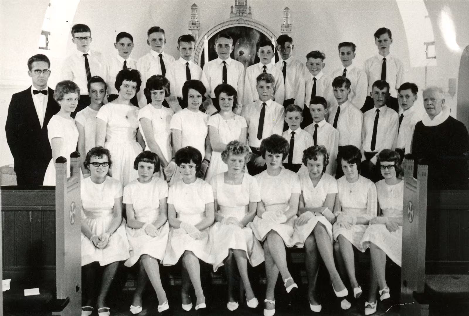 Konfirmander i Skovlund årgang 1966