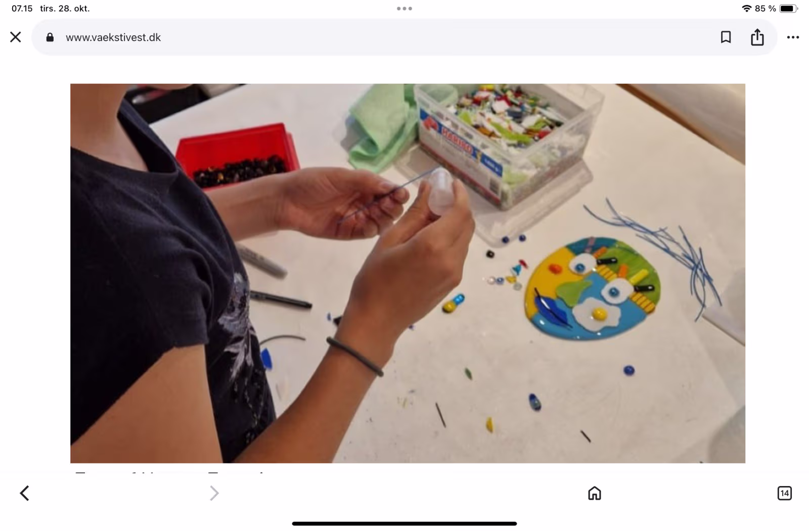 Kreativ glas- og keramikworkshop med Inger