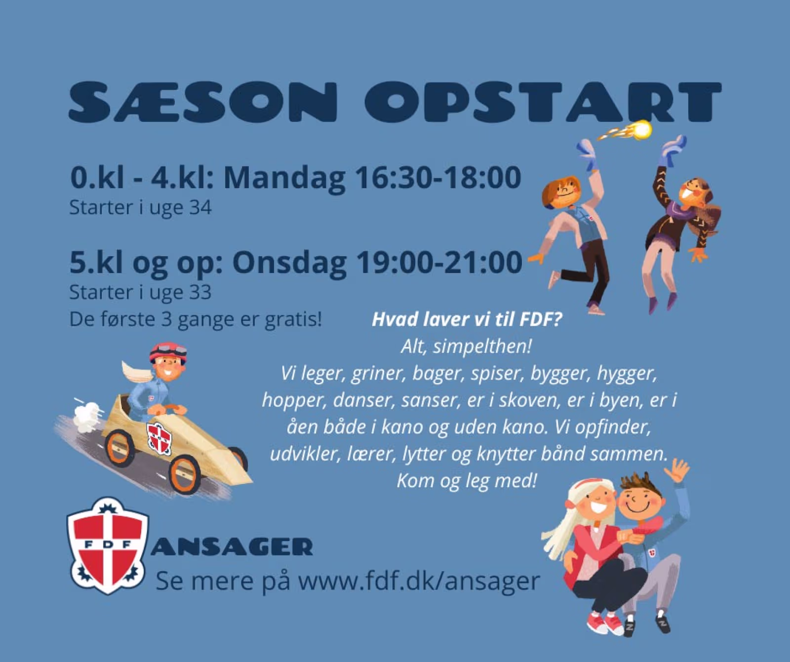 Sæsonopstart hos FDF Ansager!