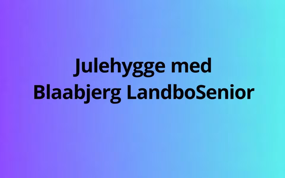 Julehygge med Blaabjerg LandboSenior