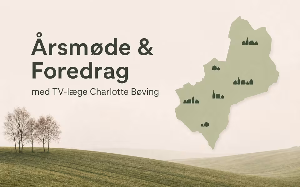 Årsmøde & Foredrag med TV-læge Charlotte Bøving