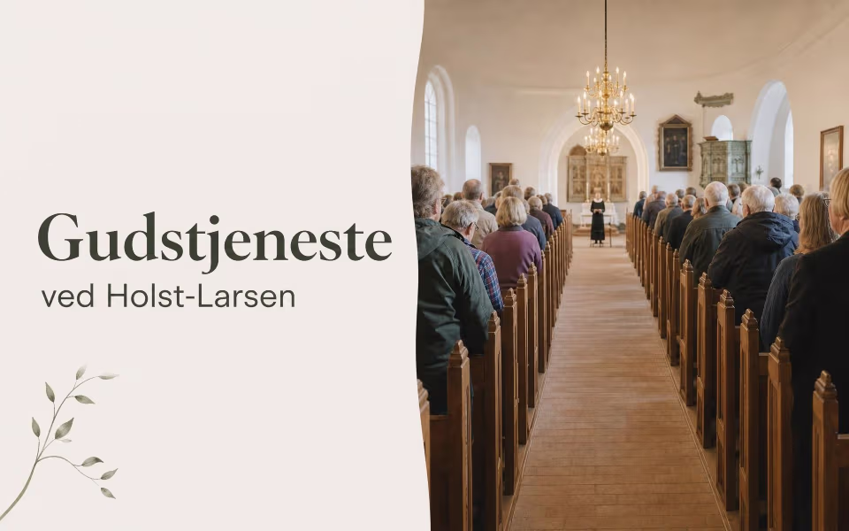 Gudstjeneste ved Holst-Larsen