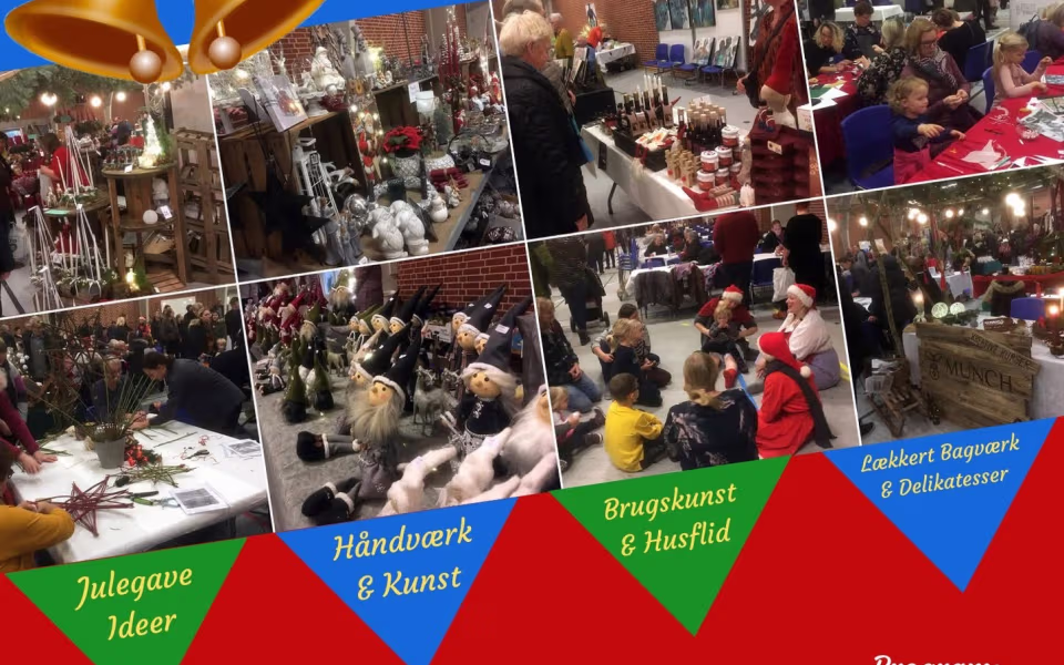 Julemarked og hygge i Helle Hallen