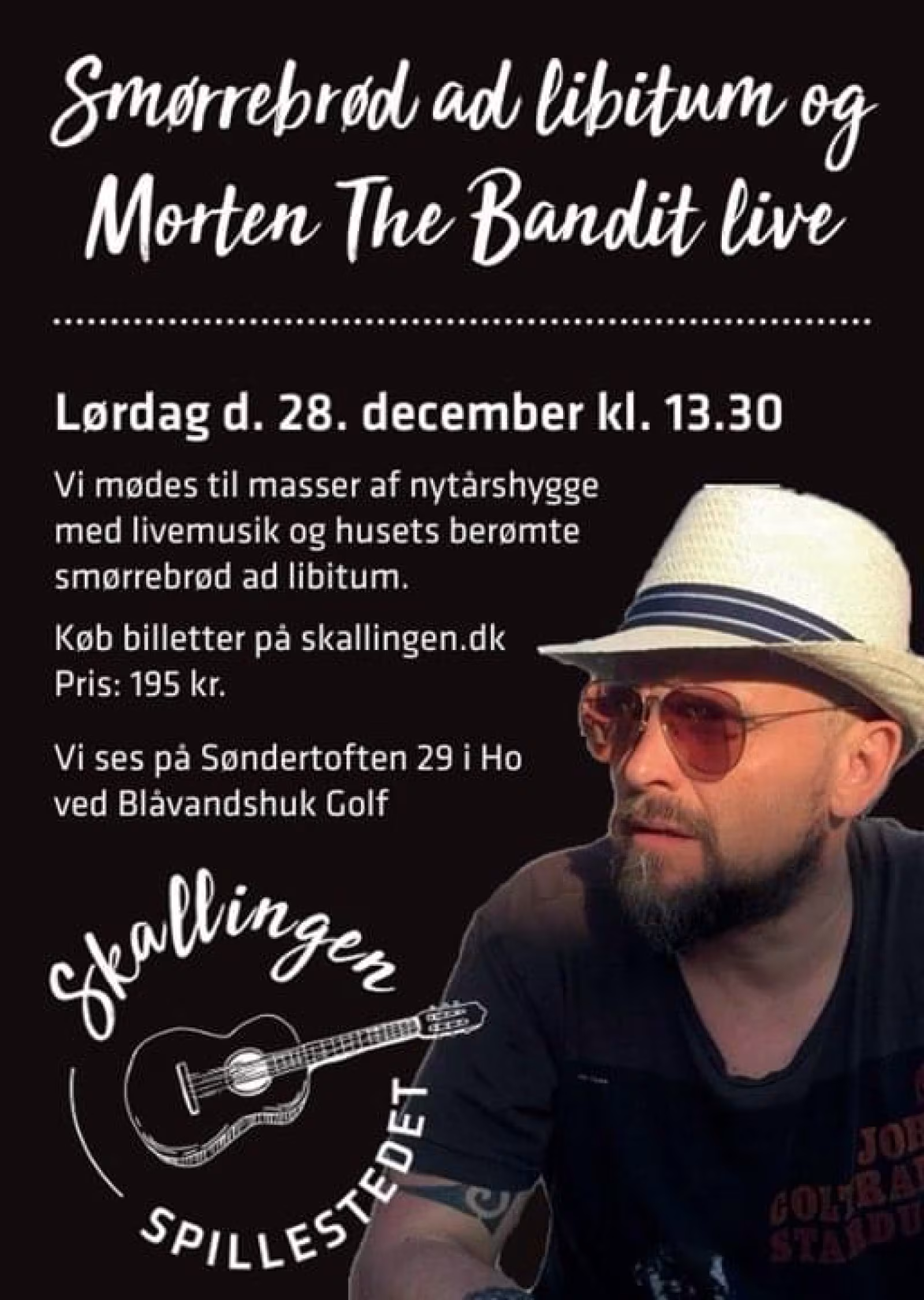 Nytårshygge med livemusik og smørrebrød