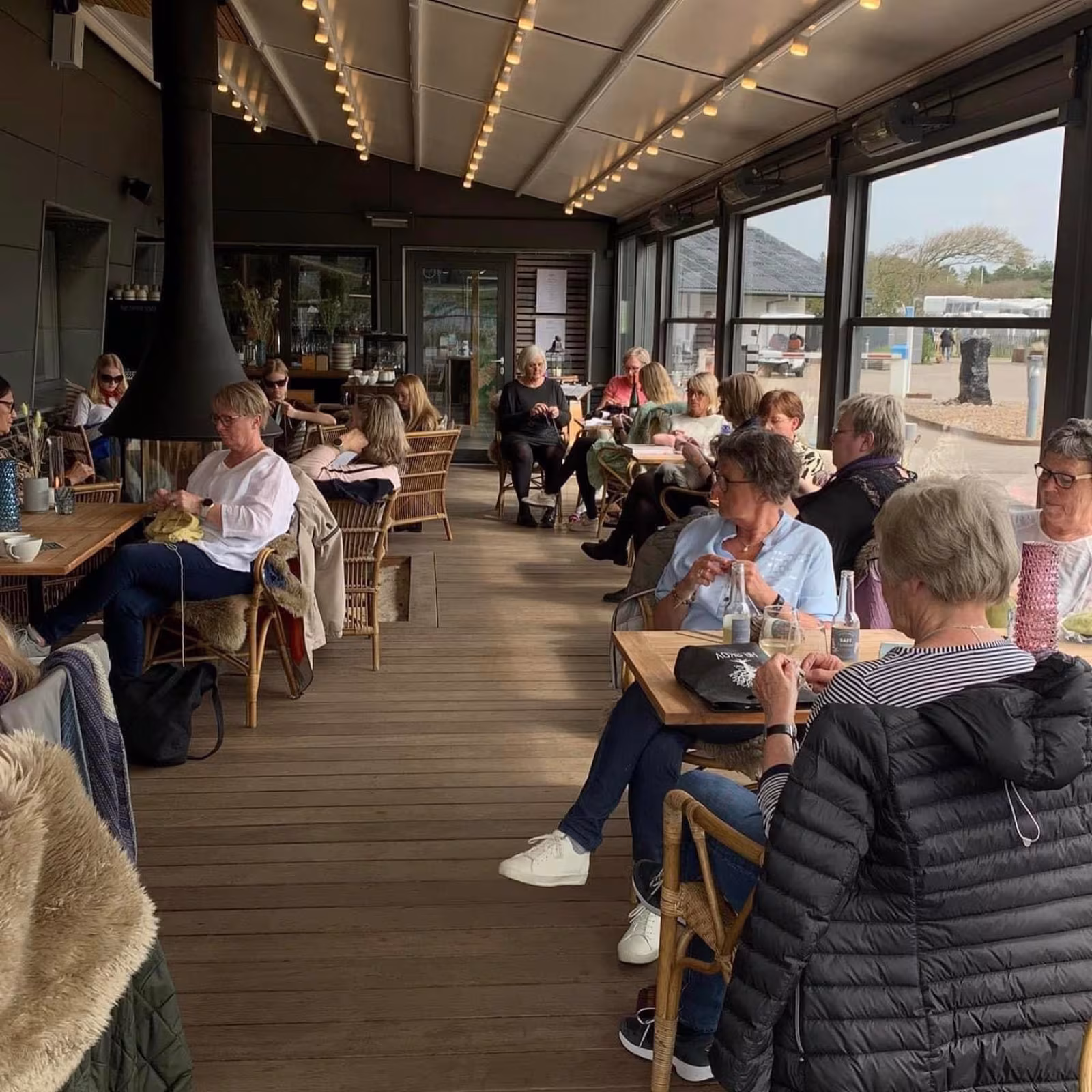 Strikkecafeer på Café HAV i efteråret