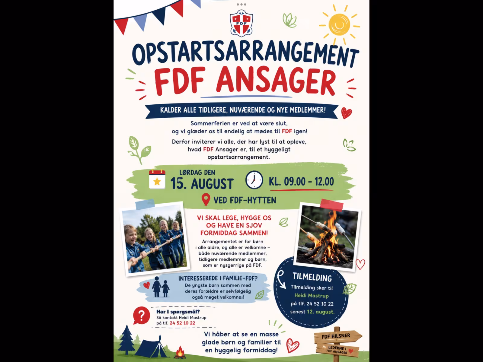 FDF Ansager inviterer til opstart