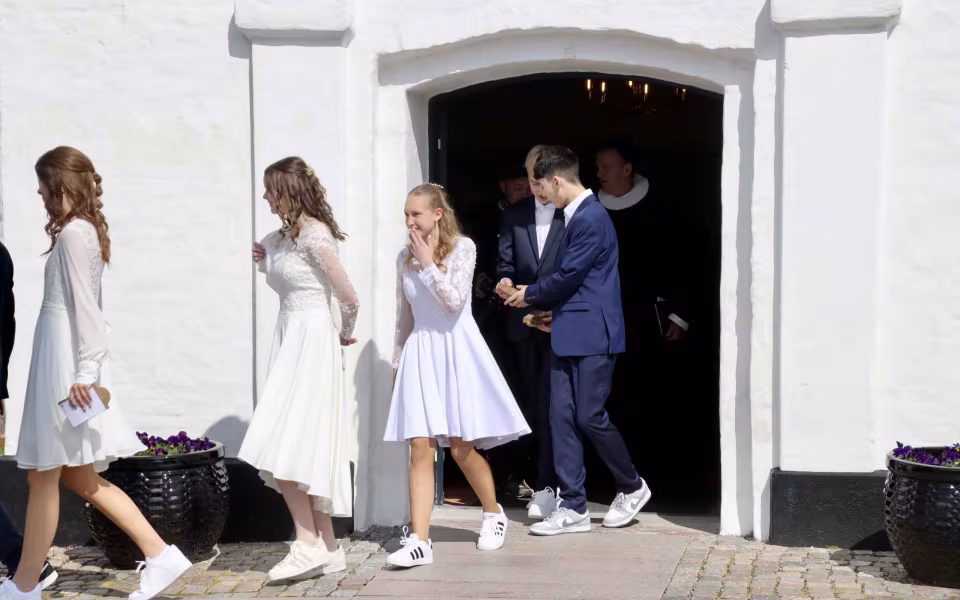 Solrig konfirmation i Outrup Kirke