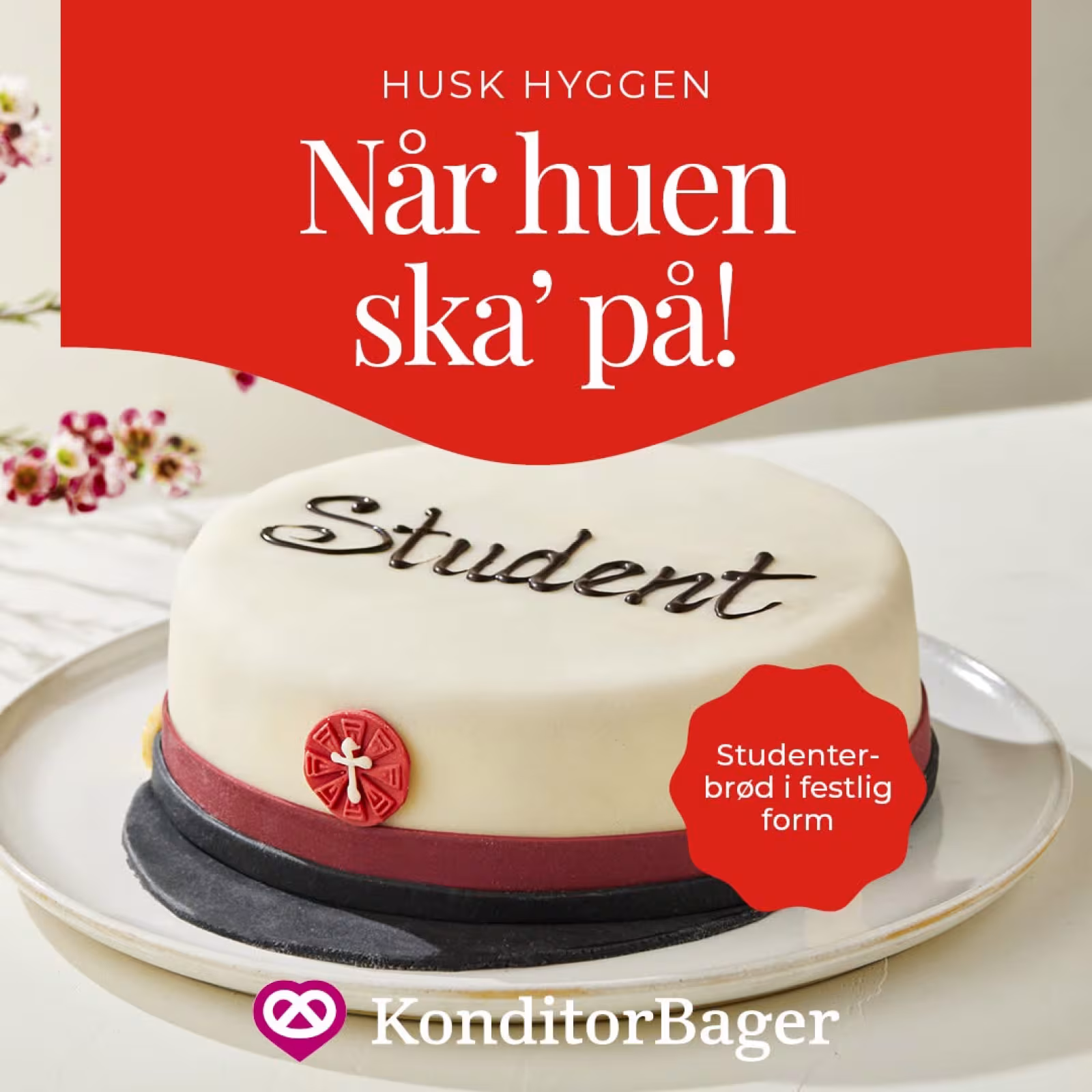 Få navnet på studenterkagen