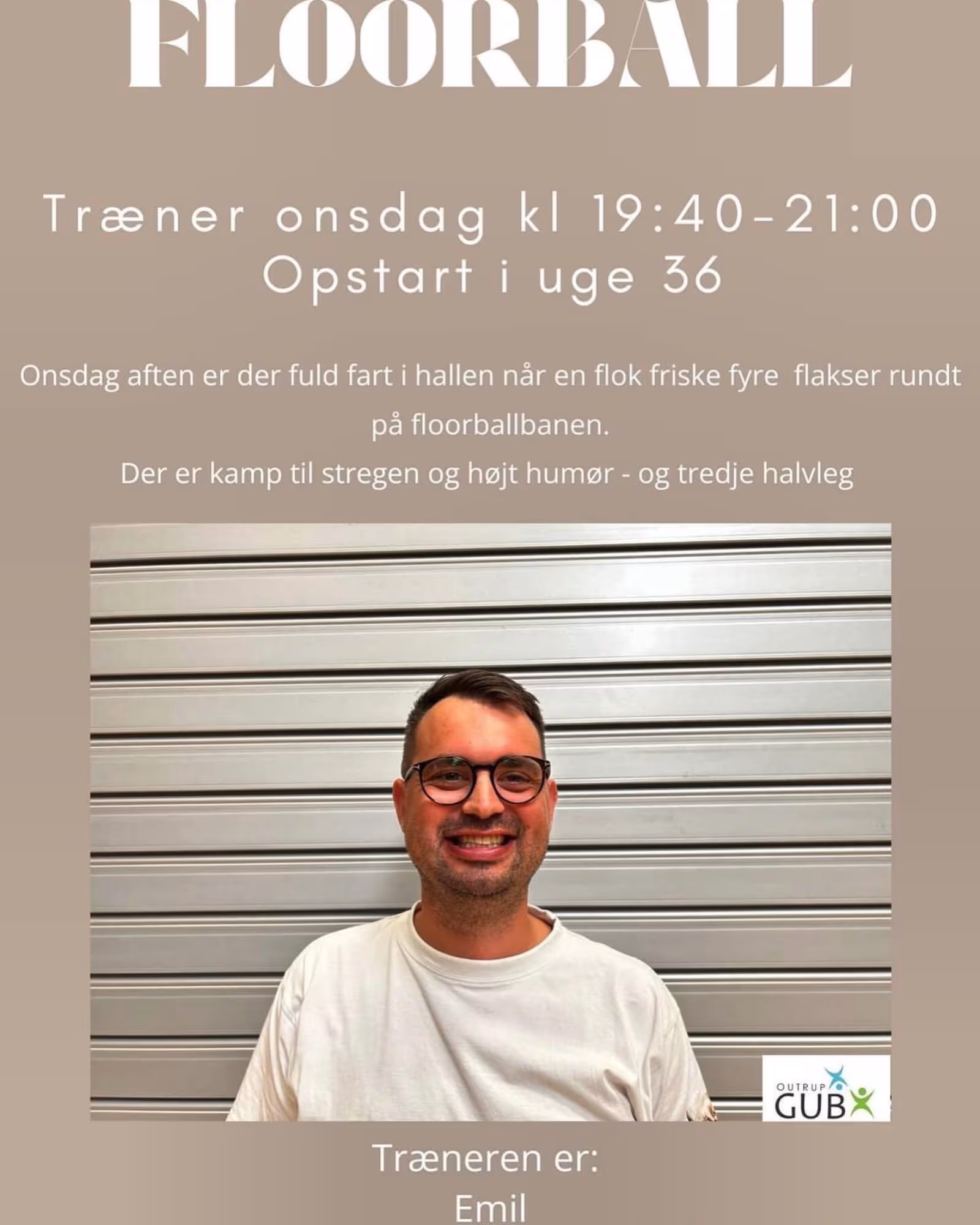 Fuld fart på floorball om onsdagen