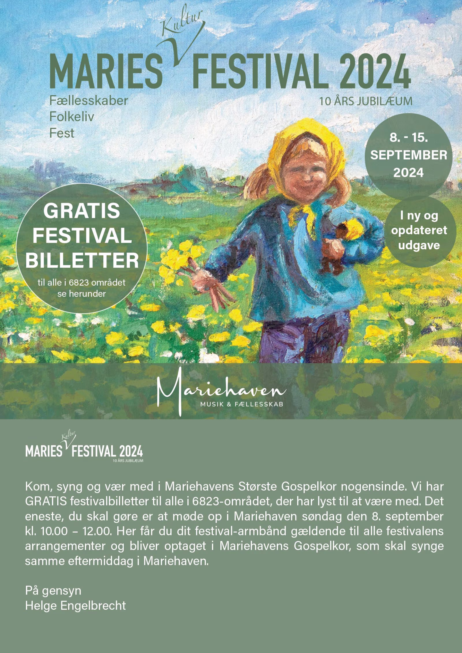 GRATIS-billetter til Maries Kultur Festival