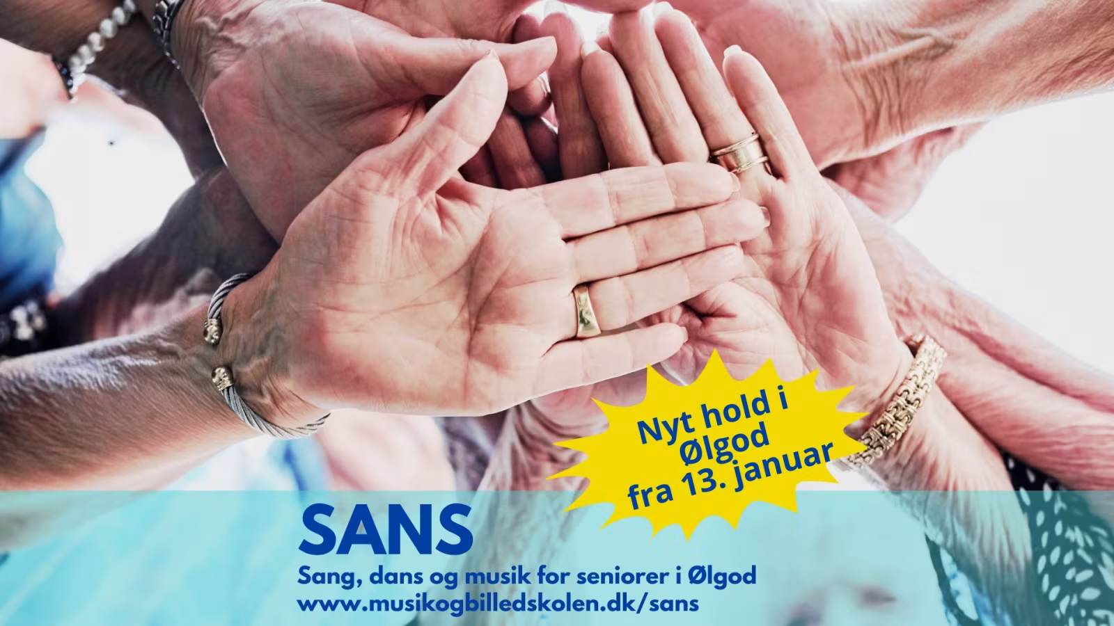 SANS er for alle mellem 60 og 75+, der kan lide at synge, danse, have lidt sjov og ballade.