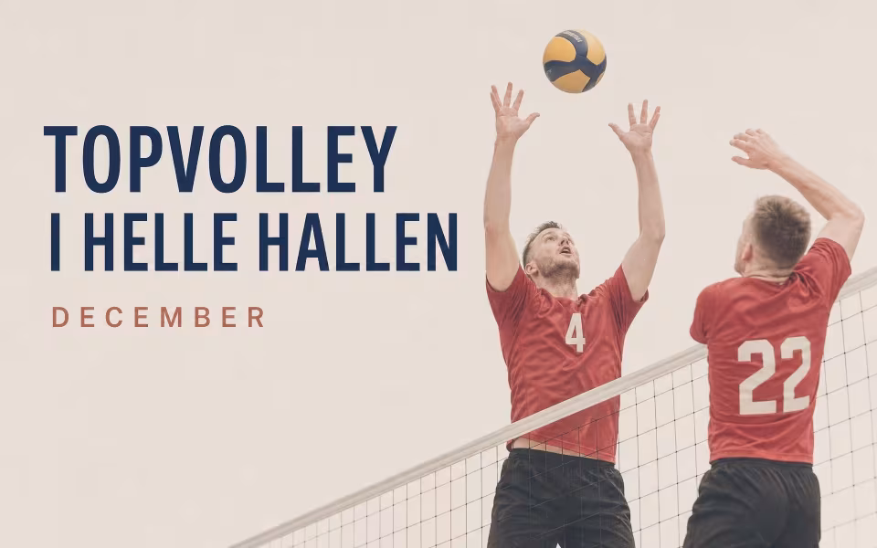 Topvolley i Helle Hallen december