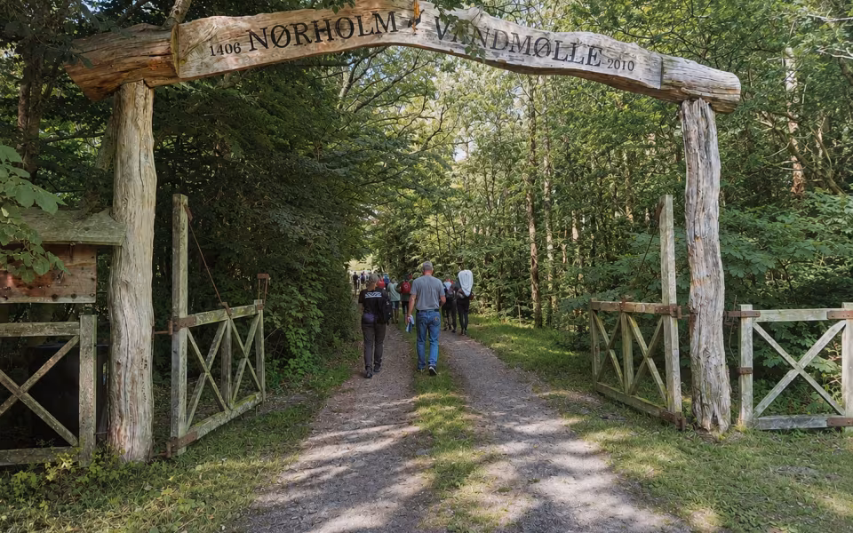 Indgangsportal til Nørholm Vandmølle