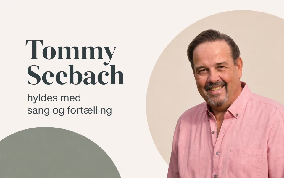 Tommy Seebach hyldes med sang og fortælling
