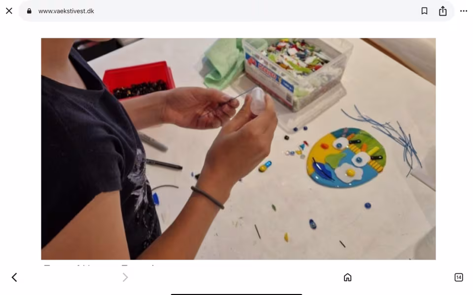 Kreativ glas- og keramikworkshop med Inger
