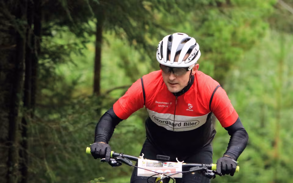 Mountainbike ryttere imponerede trods vådt vejr